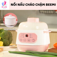 [Bản Tiếng Việt] Nồi Nấu Cháo Chậm BEEMI 1L Cho Bé Ăn Dặm, Chưng Yến - Nồi Hầm Cách Thủy Đa Năng Dung Tích 1L Dễ Sử Dụng