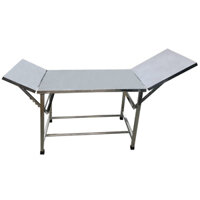 Bàn tiểu phẫu inox430 3 khúc có đệm