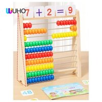 Bàn tính bằng gỗ cho trẻ em Giá đếm số Máy tính toán phát triển Thao tác toán học cho trẻ tiểu học 1ST 2ND