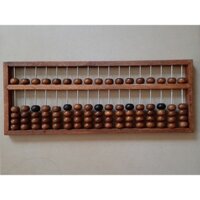 Bàn tính Soroban hạt bằng gỗ - 17 cột