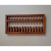 Bàn tính Soroban hạt bằng gỗ - 13 cột