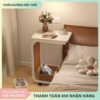 Bàn trà 2 tầng, bàn cafe, Kệ đa năng chữ  U có bánh xe di động phong cách hiện đại Kệ decor phòng khách Bàn trà cafe