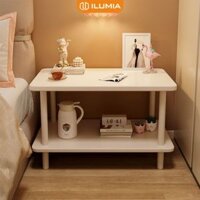 Bàn trà 2 tầng kết hợp kệ đa năng khung sắt thương hiệu ILUMIA  - IM143