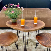 Bàn trà, bàn cà phê , bàn gỗ xà cừ tự nhiên