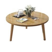 Bàn Trà, Bàn Cafe, Bàn Phòng Khách Tròn Ngồi Bệt Gỗ MDF Nhỏ Gọn, Hiện Đại GAPI - GP74