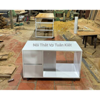 BÀN TRÀ BÀN SÔFA BÀN ĐỌC SÁCH CÓ BÁNH XE DI CHUYỂN (hình thật)