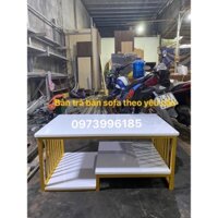 BÀN TRÀ BÀN SÔFA CHÂN SƠN NHŨ VÀNG CHẮC CHẮN (hình thật ).
