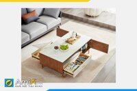 Bàn trà bàn sofa có ngăn kéo gỗ CN MDF AmiA BAN 136