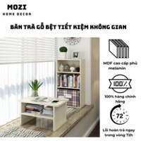 Bàn trà bệt kiểu Nhật 2 tầng, bàn sofa mini, bàn làm việc ngồi bệt 2 tầng gỗ cao cấp bền đẹp, chắc chắn - MoZi TB020