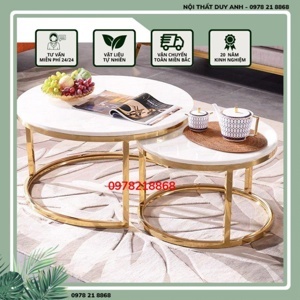 Bàn trà cặp mạ PVD
