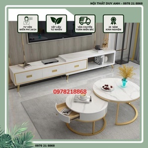 Bàn trà cặp tròn