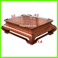 Bàn Trà Chân Cong Phòng Khách Cỡ 32x42 Cao 14cm