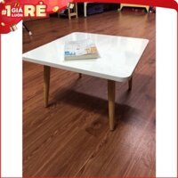Bàn Trà chân gỗ tròn kiểu nhật chắc chắn kích thước vuông 60*60cm.