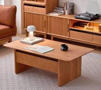 Bàn trà chữ nhật cho phòng khách bằng gỗ sồi MS04