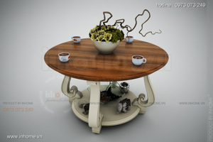 Bàn trà Classic gỗ sồi
