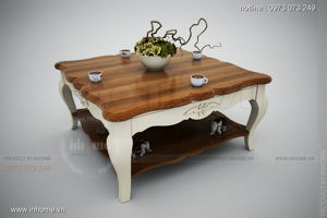 Bàn trà Classic gỗ sồi