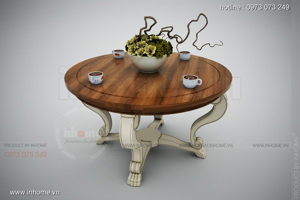 Bàn trà Classic gỗ sồi