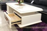 Bàn trà đá Marble màu trắng D1300