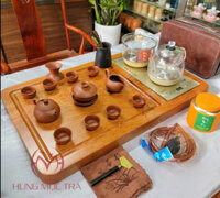 Bàn trà điện gỗ hương nguyên tấm Mã H508