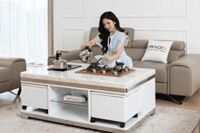 Bàn trà điện mặt đá Marble mã B666T