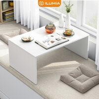 Bàn trà gỗ đa năng, tiện dụng ngồi bệt, bàn trang điểm mini thương hiệu ILUMIA - GP147