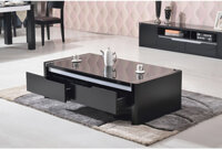 Bàn trà gỗ mặt kính – BT06