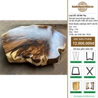 Bàn Trà Gỗ Nguyên Tấm Tự Nhiên 1m4