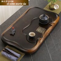 Bàn Trà Khay Gỗ Hương Nguyên Tấm Kê Đựng Ấm Chén Uống Trà Đạo Cao Cấp Dụng Cụ Đồ Pha Chè - Quà Tặng