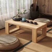 Bàn Trà Kiểu Nhật Bằng Gỗ Nguyên Khối Bàn Trải Chiếu Tatami Kang Bàn Ghế Phòng Ngủ Gia Dụng Sàn Cửa Sổ Ban Công Bàn Trà