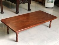 Bàn trà kiểu Nhật gỗ tự nhiên VIMOS ,xếp gọn dễ dàng, size 60 x 120 x cao 30cm - Màu cánh dán