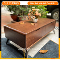 Bàn trà MH13 💥 HÀNG LOẠI 1 💥 Bàn sofa hình chữ nhật, bàn phòng khách mặt gỗ, bàn trà cao cấp, bàn trà gỗ tự nhiên