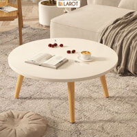 Bàn trà ngồi bệt màu trắng GP74  decor ngồi uống cafe thư giãn