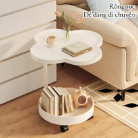 Bàn Trà Nhỏ Hình Cánh Hoa,Bàn Trà Nhỏ Di Động Đa Năng,Bàn Phụ Di Động Cạnh Sofa,Bàn Đầu Giường Bắc Âu