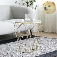 Bàn trà Sofa cao sang trọng, chân sắt khung kim cương cafe phòng khách bàn uống nước