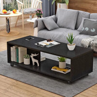 Bàn trà sofa chân inox bàn gỗ ngồi bệt gỗ MDF nhập khẩu phong cách Nhật Bản cao cấp