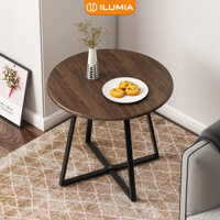 Bàn trà sofa chân sắt mặt gỗ MDF phủ Melamine cao cấp thương hiệu ILUMIA - GM85