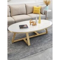 Bàn Trà Sofa Elip, Bàn Trà Sofa Sắt Sơn Tĩnh Điện, Mặt Đá Chống Ố Chống Xước CN House