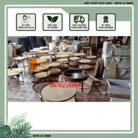 Bàn trà sofa  gỗ sồi 2 tầng humla ảnh thật tại shop ở cuối ( feedback của khách)