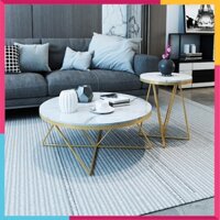 Bàn Trà Sofa Mặt Đá, Bàn Uống Nước Phòng Khách Kích Thước 70x70cm