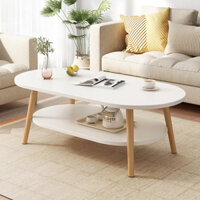 Bàn trà sofa phòng khách, bàn uống nước hai mặt nhiều kích thước gỗ công nghiệp cao cấp phong cách Bắc Âu dễ vệ sinh