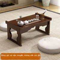 Bàn trà Tatami kiểu Trung Quốc bàn kang bàn thấp bàn trà gấp bàn cửa sổ lồi bệ cửa sổ ban công bàn nhỏ hộ gia đình bàn k