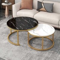 Bàn trà tròn Bắc Âu Trang chủ Phòng khách Bàn trà sáng tạo Loại nhỏ Bàn tròn kết hợp Bàn trà nhỏ