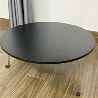 Bàn trà tròn, bàn chân gấp gọn nhiều kích thước cao 28cm dễ dàng di chuyển