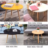 Bàn trà tròn sofa,bàn tròn cafe ngồi bệt chân gỗ