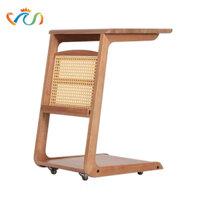 Bàn trà, Tủ tab mini gỗ phối mây VGD19