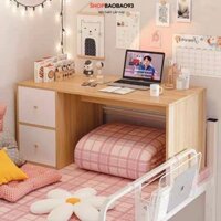 Bàn trang điểm bệt có ngăn kéo bàn bệt có ngăn kéo chất liệu gỗ MDF chống nước - BNB