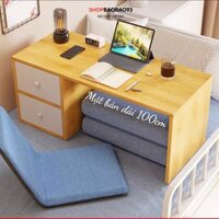 Bàn trang điểm bệt có ngăn kéo, bàn bệt có ngăn kéo chất liệu gỗ MDF phủ Melamine cao cấp - BNB