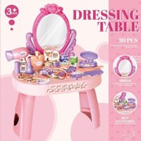 Bàn Trang Điểm Đồ Chơi Bàn Trang Điểm Bé Gái Trang Điểm Phụ Kiện Công Chúa Trẻ Em Chơi Nhà Đồ Chơi Cho Bé Bàn Trang Điểm