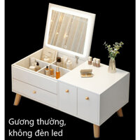 Bàn trang điểm gập gương bằng gỗ MDF hiện đại