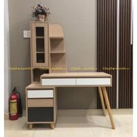 Bàn trang điêm gỗ MDF phủ melamin chân gỗ tự nhiên CPX-BP10